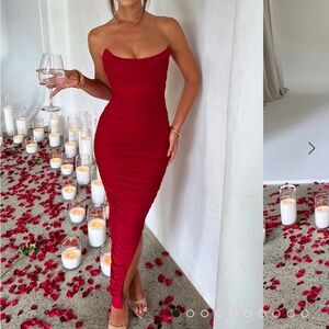 Demi Maxi Dress, Red, with tags!